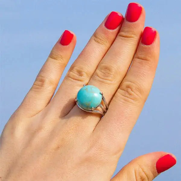 Bague Bouddha Cabochon en Acier - ZenAura