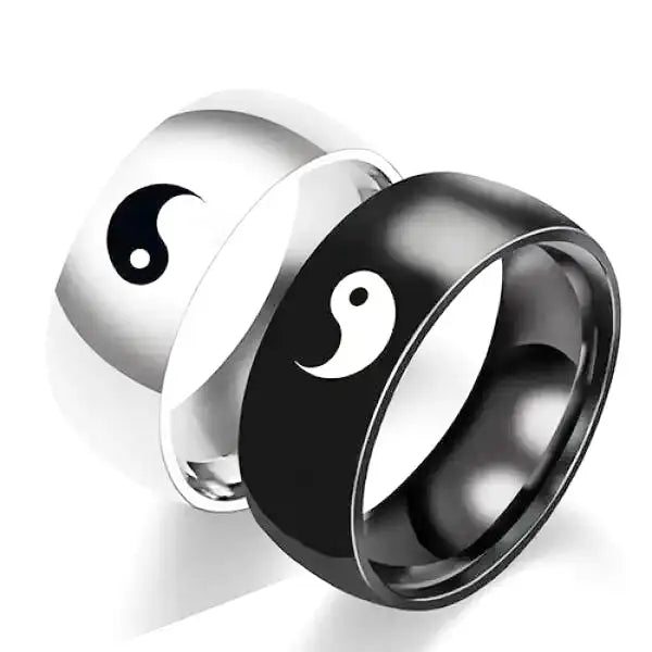 Bague Bouddha Yin Yang en Acier – Edition Signature
