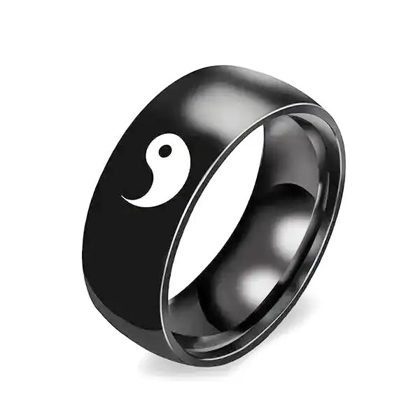 Bague Bouddha Yin Yang en Acier – Edition Signature