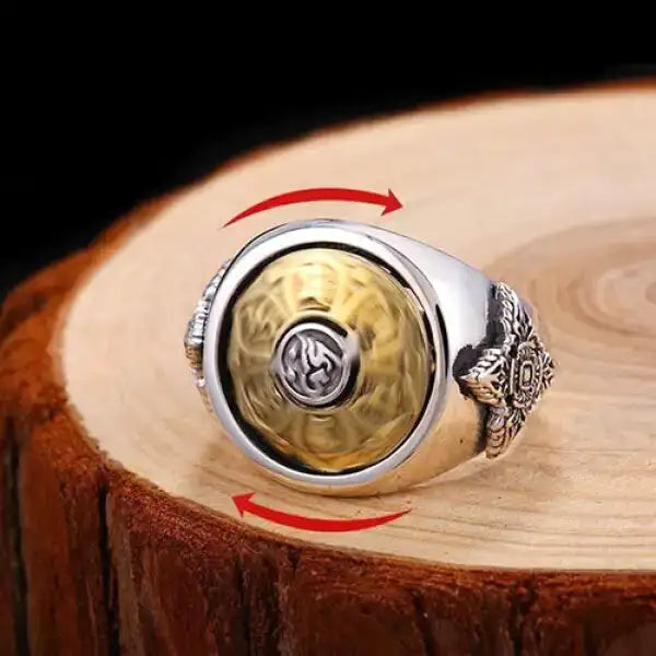 Bague Bouddha Om Mani Padme Hum Argent – ZenAura Collection
