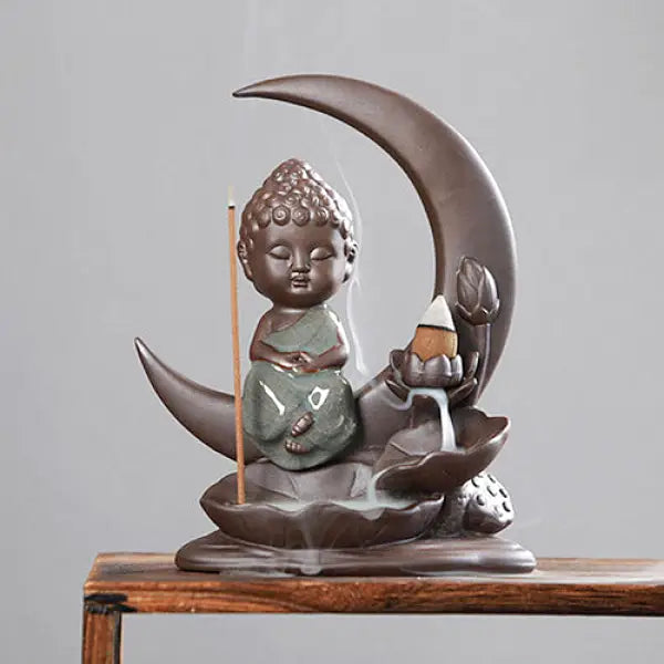 Bouddha Lunaire - Brûleur d'Encens