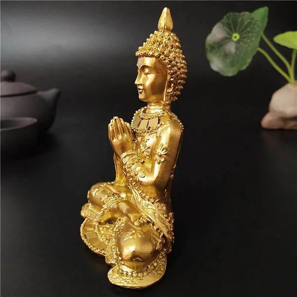 Statue Bouddha Déco Doré