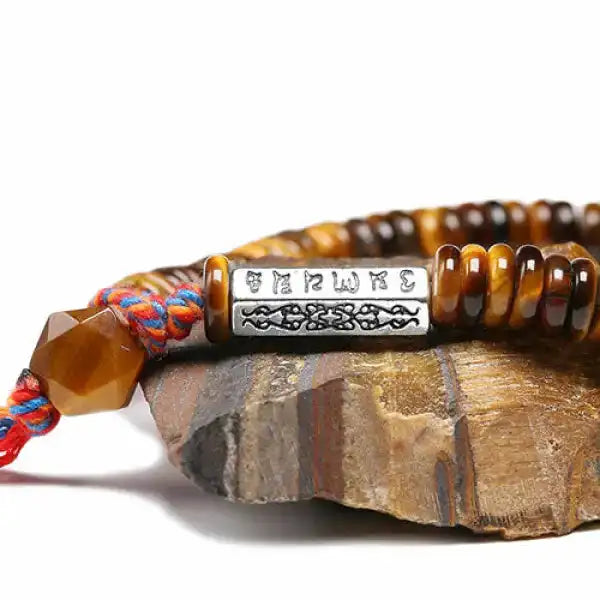 Bracelet Bouddha Signature – Perles d'Œil de Tigre