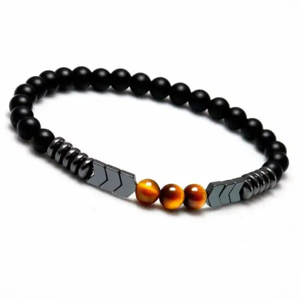 Bracelet Bouddhiste – Trio d’Œil de Tigre
