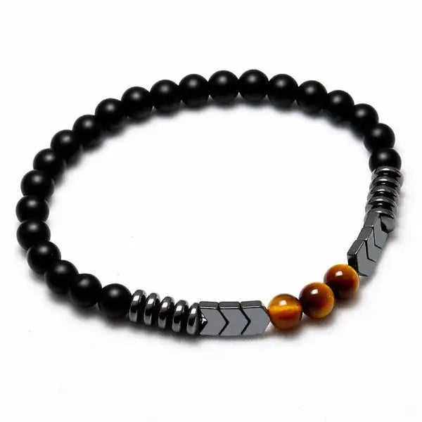 Bracelet Bouddhiste – Trio d’Œil de Tigre