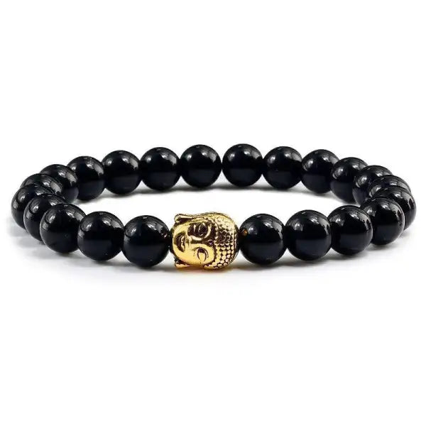 Bracelet Bouddhiste Bouddha et Pierres Naturelles – Édition Signature