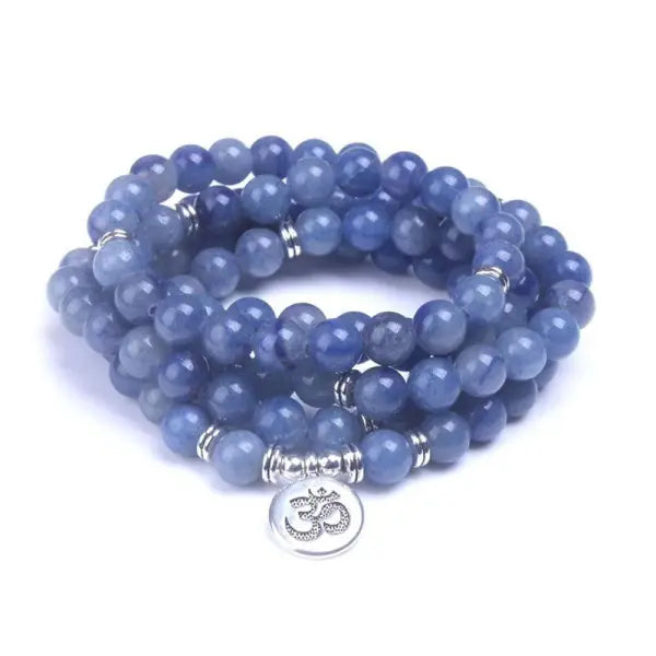 Bracelet Mala Bouddhiste en Labradorite - Édition Signature