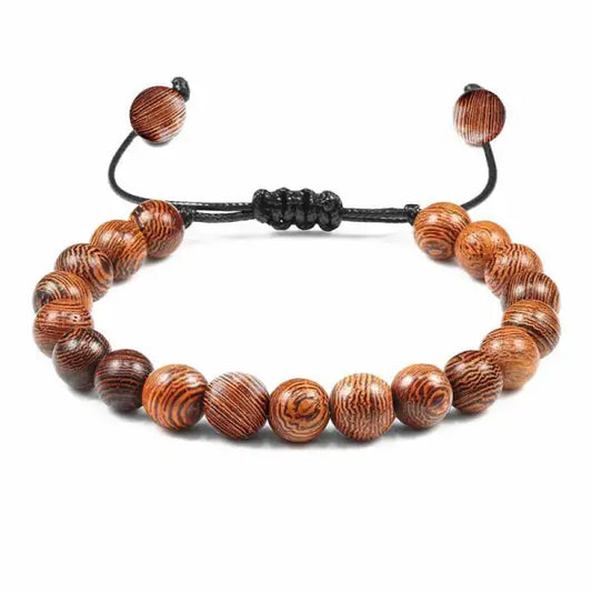 bracelet-perle-bois-bouddhiste