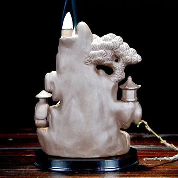 Brûleur d'Encens Cascade & Bouddha — Édition Luxe
