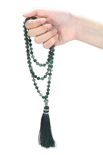 Chapelet Bouddhiste 108 Perles d'Agate – Édition Prestige