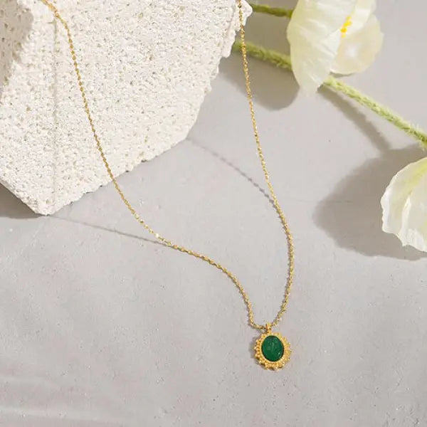 Pendentif Bouddha Or & Jade – Collection Luxe
