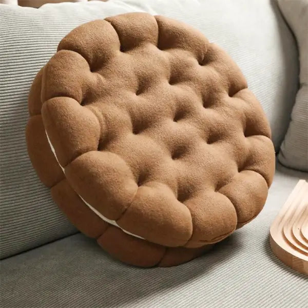 Coussin de Méditation Rond Marron – Signature Zen