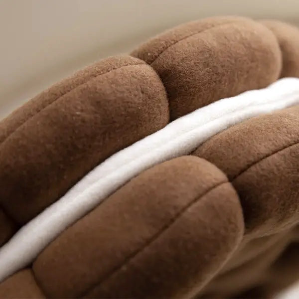 Coussin de Méditation Rond Marron – Signature Zen
