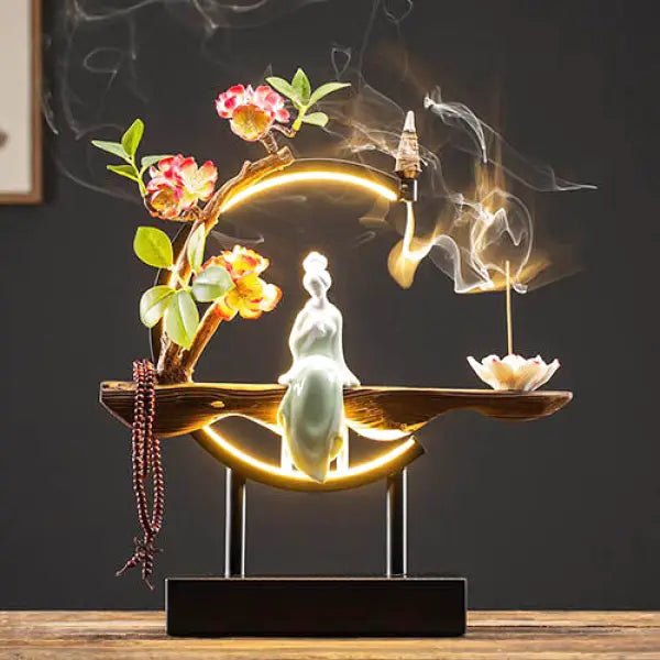 Lampe de Bureau Bouddha avec Encens – Édition Signature
