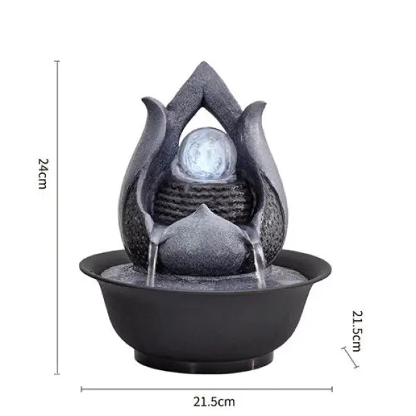 Fontaine Bouddha et la Boule Lumineuse — Édition Signature