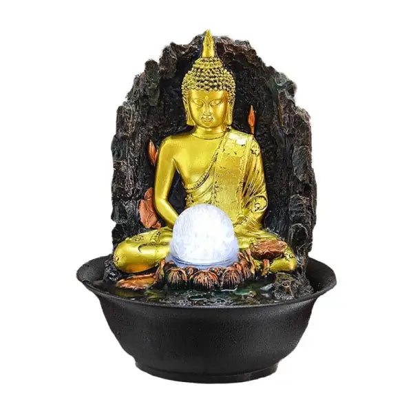 La Fontaine Bouddha et la Boule de Cristal