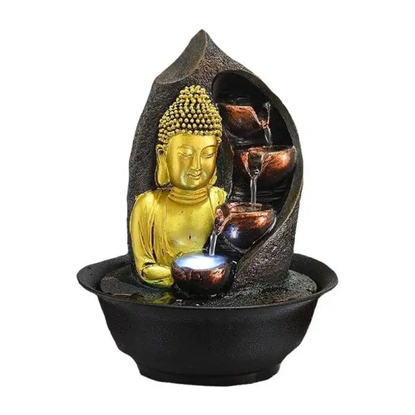 Fontaine Bouddha: L'Eau Sacrée Lumineuse