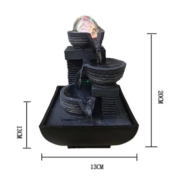 Fontaine Bouddha Crystal LED — Boule de Cristal