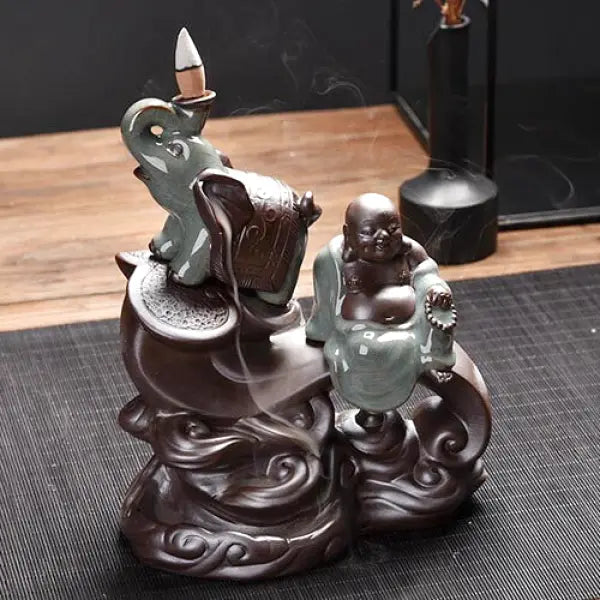 Porte-Encens Bouddha Rieur – Édition Signature