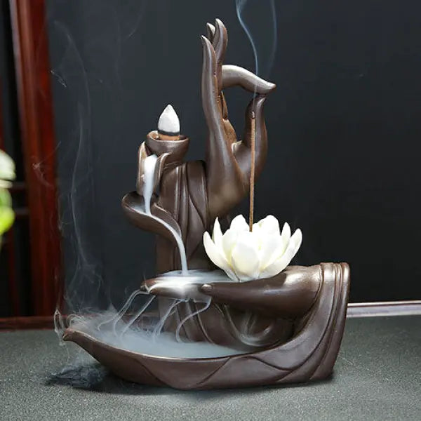 Porte-Encens Main de Bouddha — Édition Zen