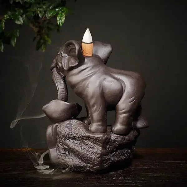 Brûle-Encens Cascade Éléphant — Édition Signature