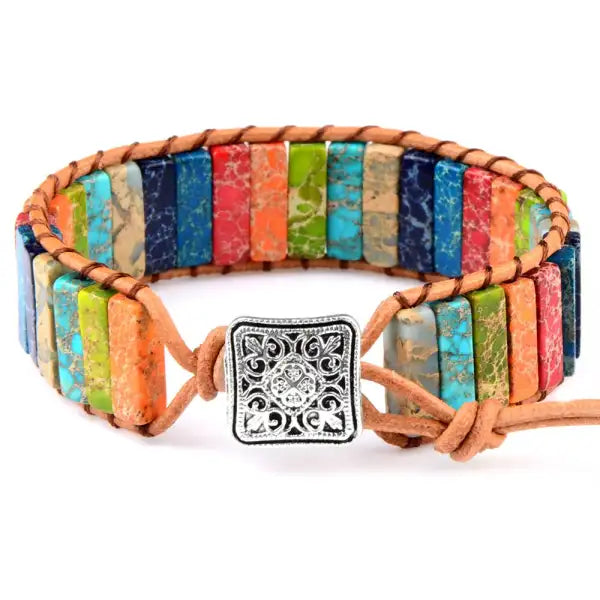 Bracelet Bouddhiste Premium – Multi Pierres Naturelles