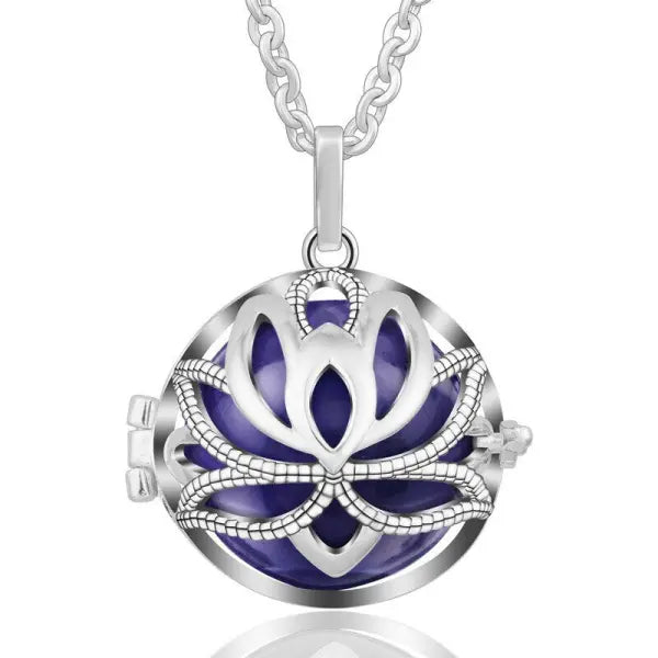 Pendentif Bouddha en Argent – Fleur de Lotus