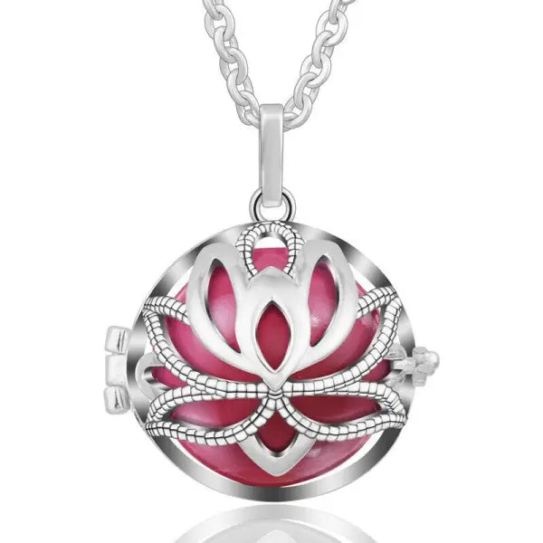 Pendentif Bouddha en Argent – Fleur de Lotus