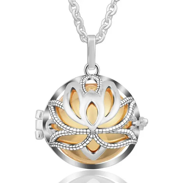 Pendentif Bouddha en Argent – Fleur de Lotus
