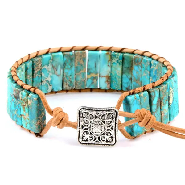 Bracelet Bouddhiste Premium – Multi Pierres Naturelles