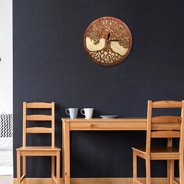 Horloge Bouddha avec Arbre de Vie — Édition Signature