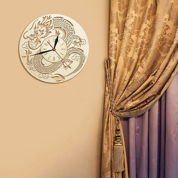 Horloge Bouddha et Dragon Chinois — Édition Prestige