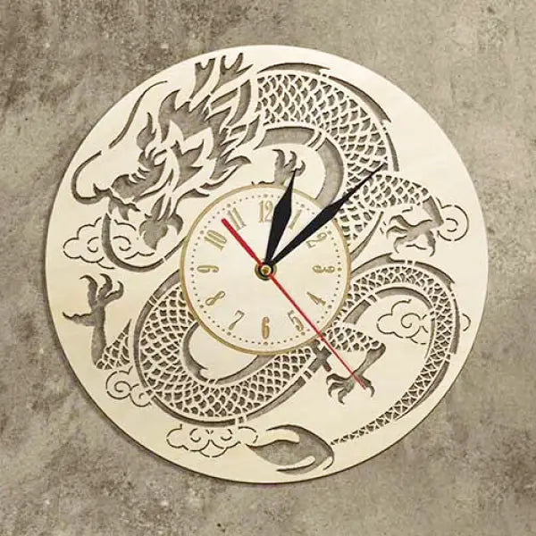 Horloge Bouddha et Dragon Chinois — Édition Prestige