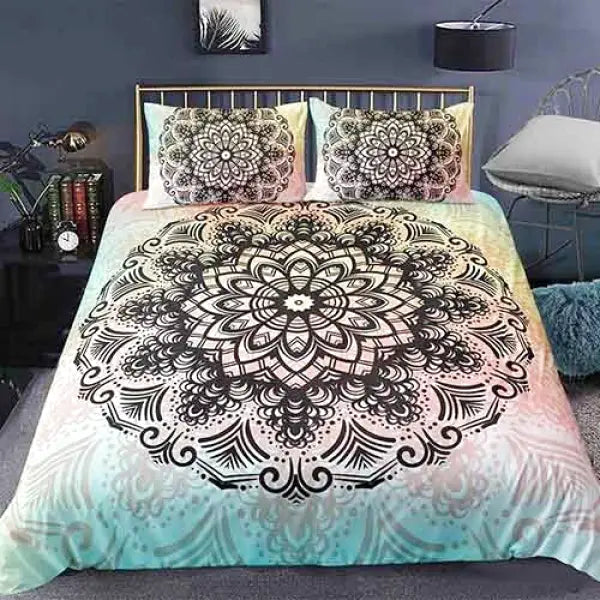 Parure de Lit Bouddha – Motif Mandala Signature