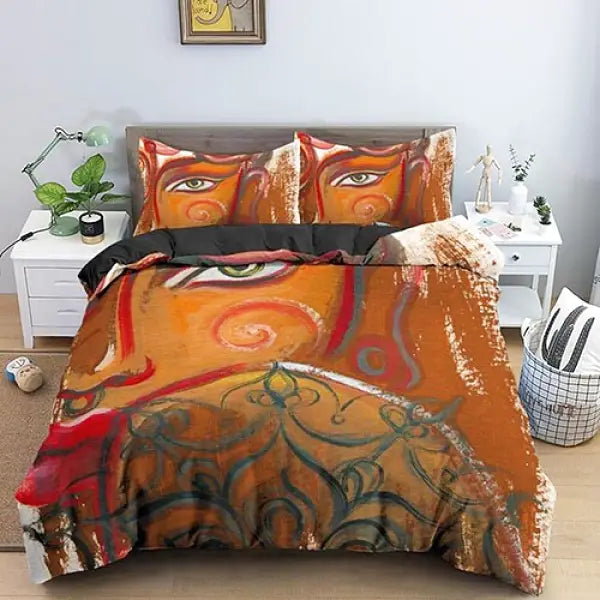 Housse de Couette Bouddha Signature – Peinture Divine Bouddhiste