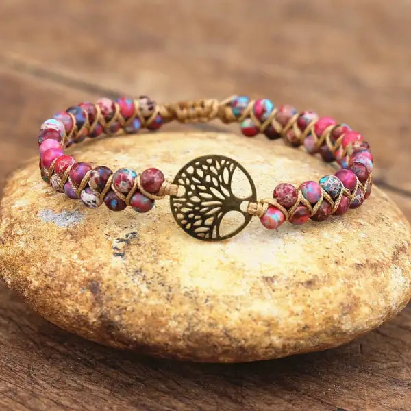 Bracelet Bouddhiste Arbre de Vie – Édition Zen