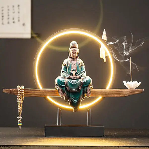 Lampe Bouddha sur Pied – Édition Zen