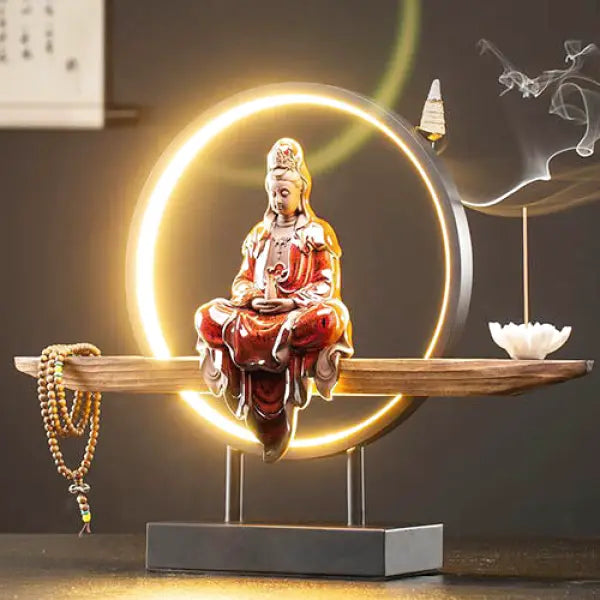 Lampe Bouddha sur Pied – Édition Zen