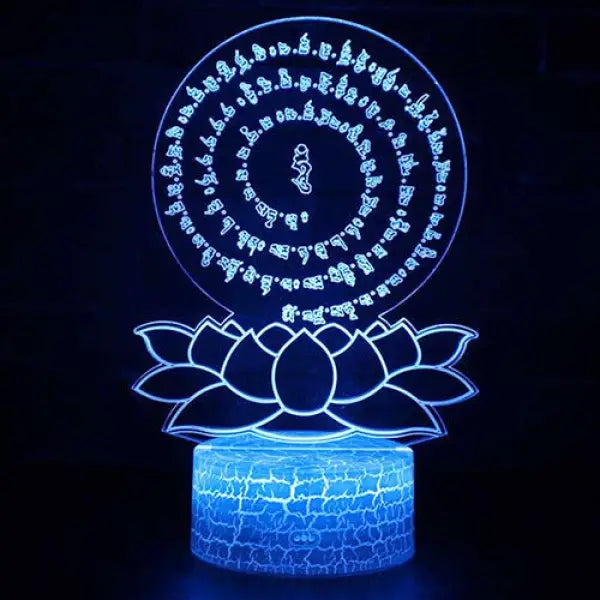 Lampe Bouddha et Lotus LED – Édition Signature