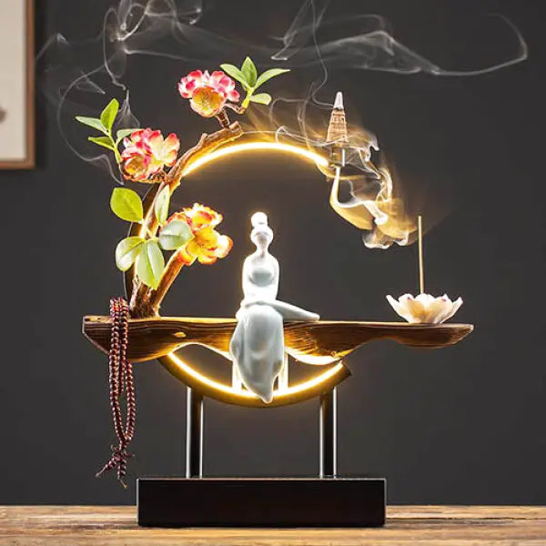 Lampe de Bureau Bouddha avec Encens – Édition Signature