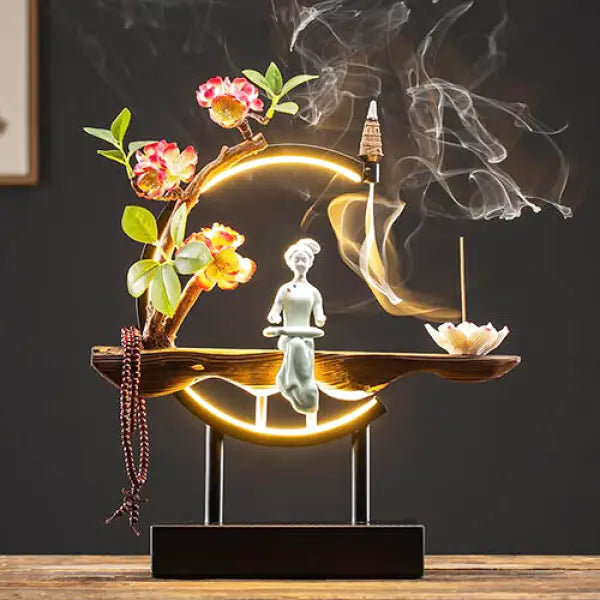 Lampe de Bureau Bouddha avec Encens – Édition Signature