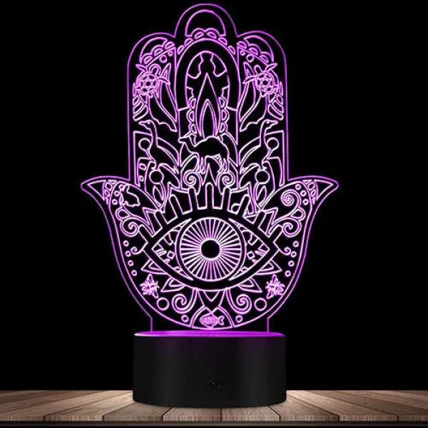 Lampe Bouddha et Main de Fatma – Édition Signature