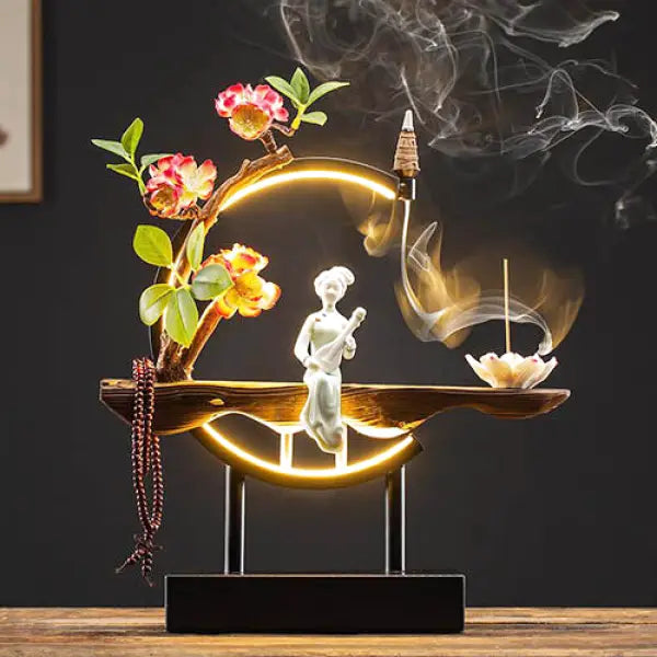 Lampe de Bureau Bouddha avec Encens – Édition Signature