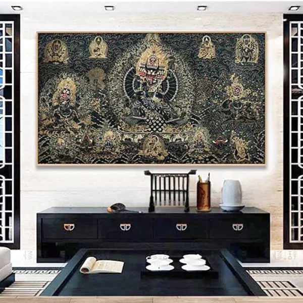 Thangka Protection: Divinité Courroucée