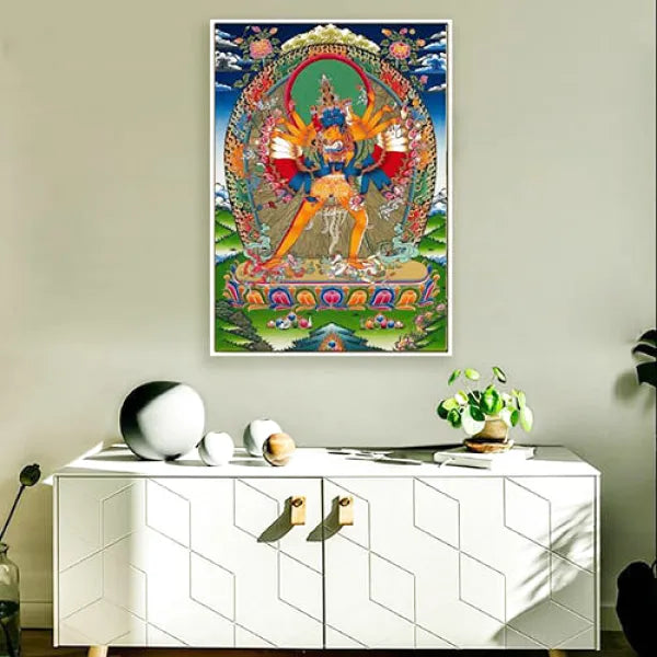 Thangka Peinture — Œuvre Bouddhiste