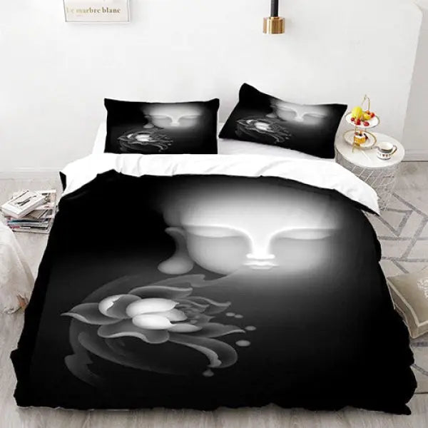 Housse de Couette Motif Bouddha Zen – Collection Signature