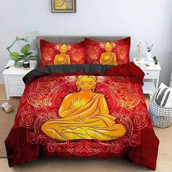 Housse de Couette Bouddha et Mandala – Collection Zen 220x240