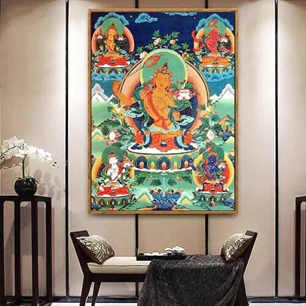Thangka Bouddhiste Ancestral