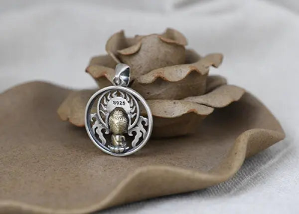 Pendentif Bouddha en Argent Sterling – Signature Zen