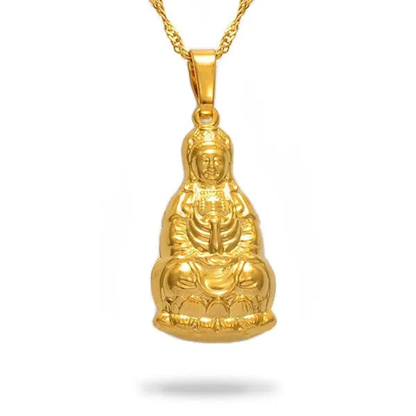 pendentif-bouddha-plaque-or